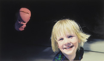 Smile Child", 1991, oil on linen, 36 inches by 60 inches.